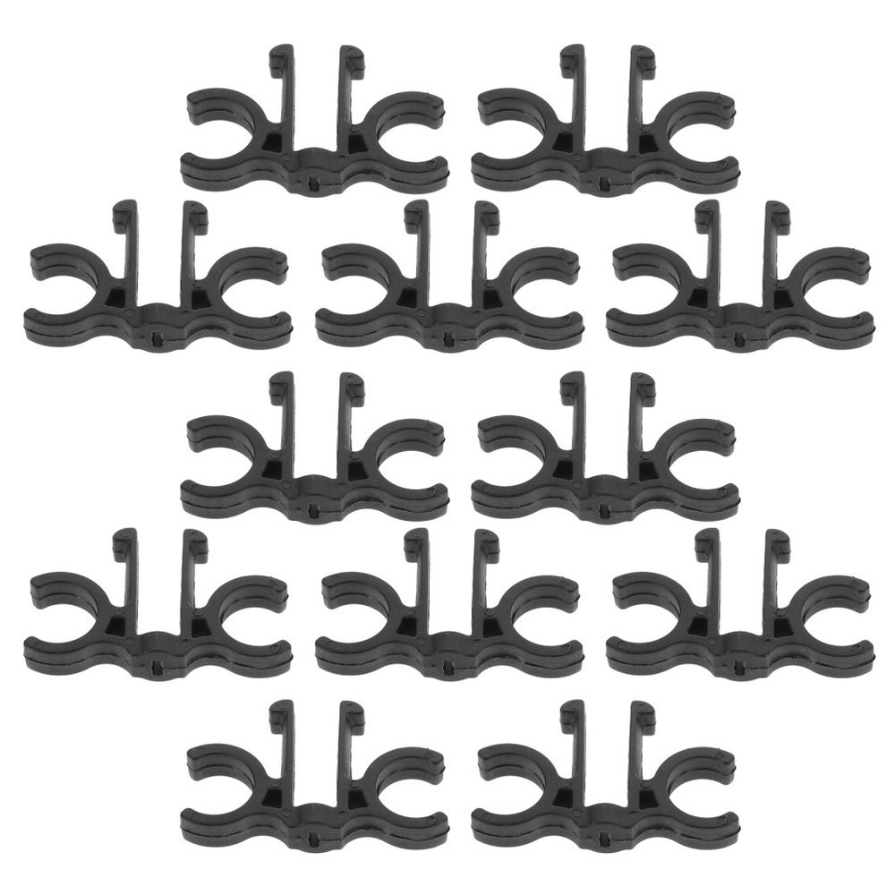 12 Pcs Ski and Pole Clips Plastic Quick Release for Hiking Sticks
