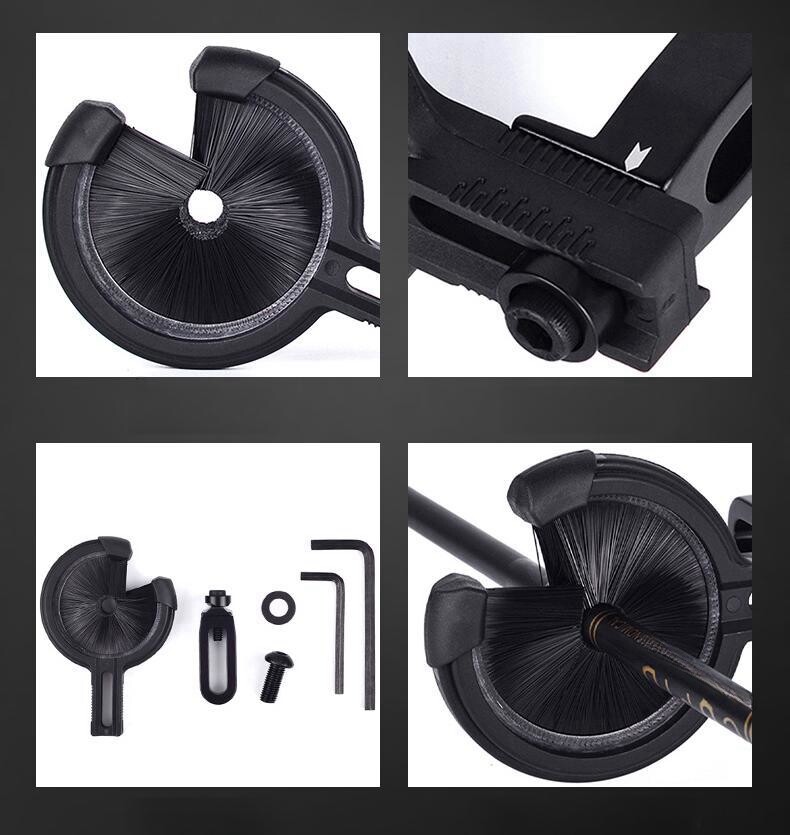 Archery Adjustable Brush Arrow Neat Rest Right & Left Hand Compound Recurve Bow