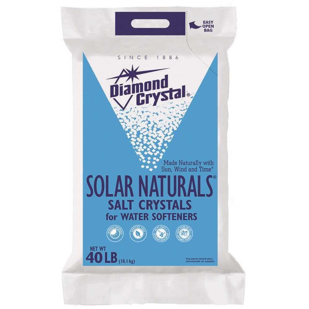 Diamond Crystal's Solar Naturals Salt Crystal's for Water Softeners 40LB