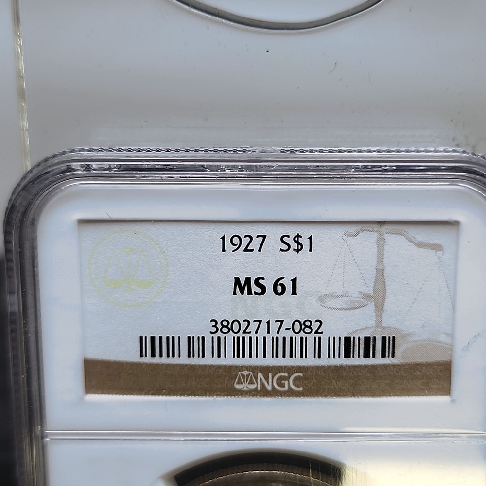 1927 Peace Silver Dollar NGC MS61 BU Uncirculated" *