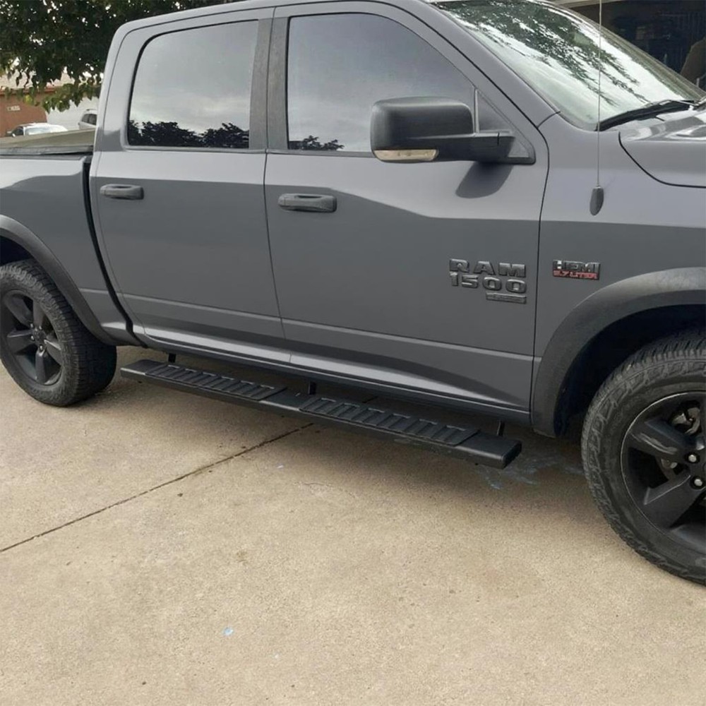 for 2009-2018 Dodge Ram 1500 Crew Cab 6" Running Boards Side Step Nerf Bars BLK