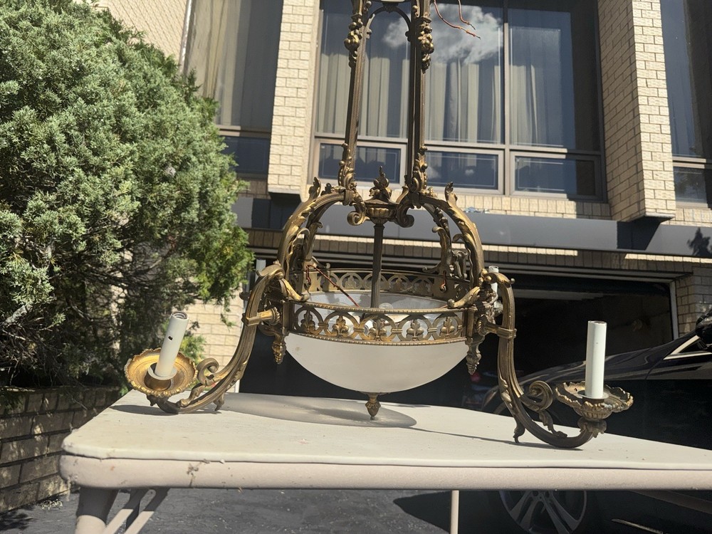 Antique Brass Chandelier