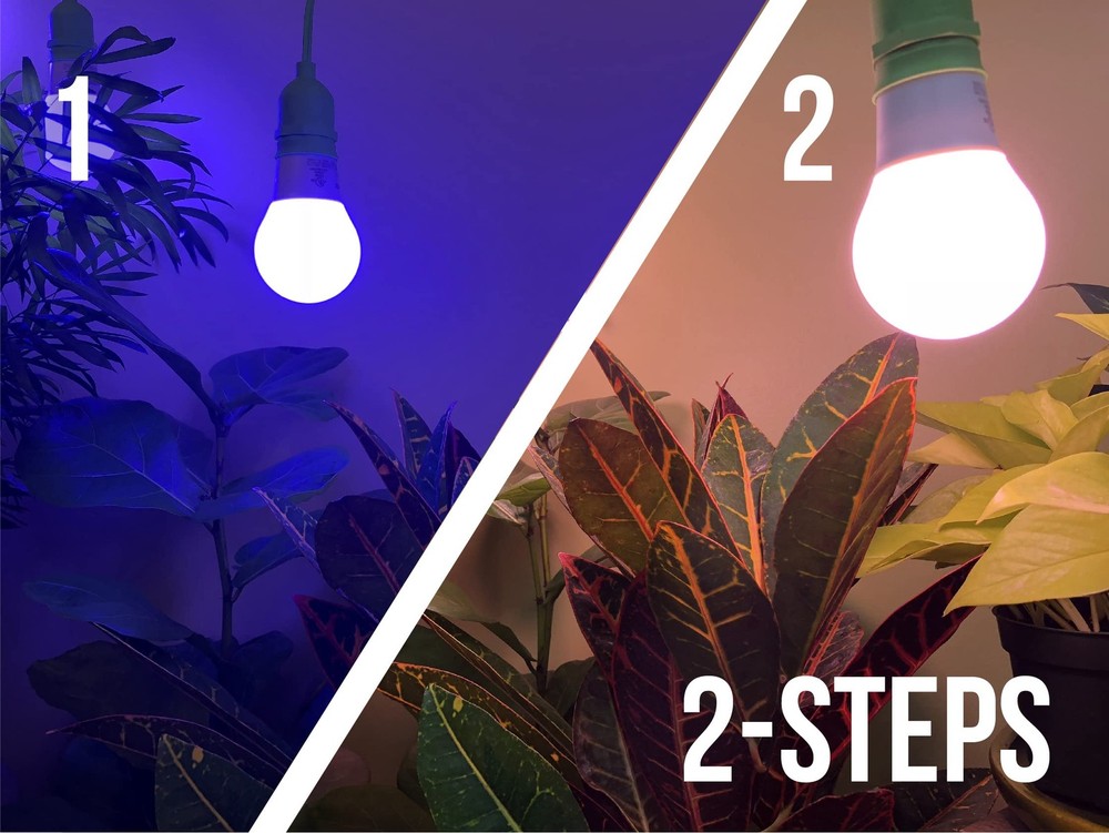 Miracle LED Plant Life Cycle 4-Socket Synchronized Grow Light Kit with 4 Blue
