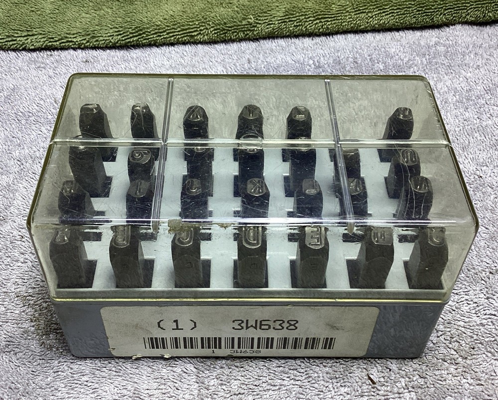 HANSON 3/16” LETTER PUNCH SET
