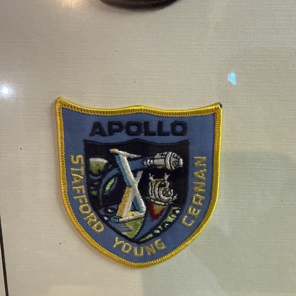 Framed 30”/20” Apollo mission patches quantity 12