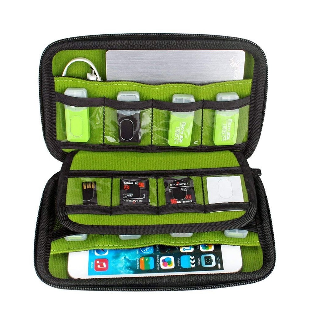 Digital Gadget Case Waterproof Memory Card Case,Designed for External Hard Dr...
