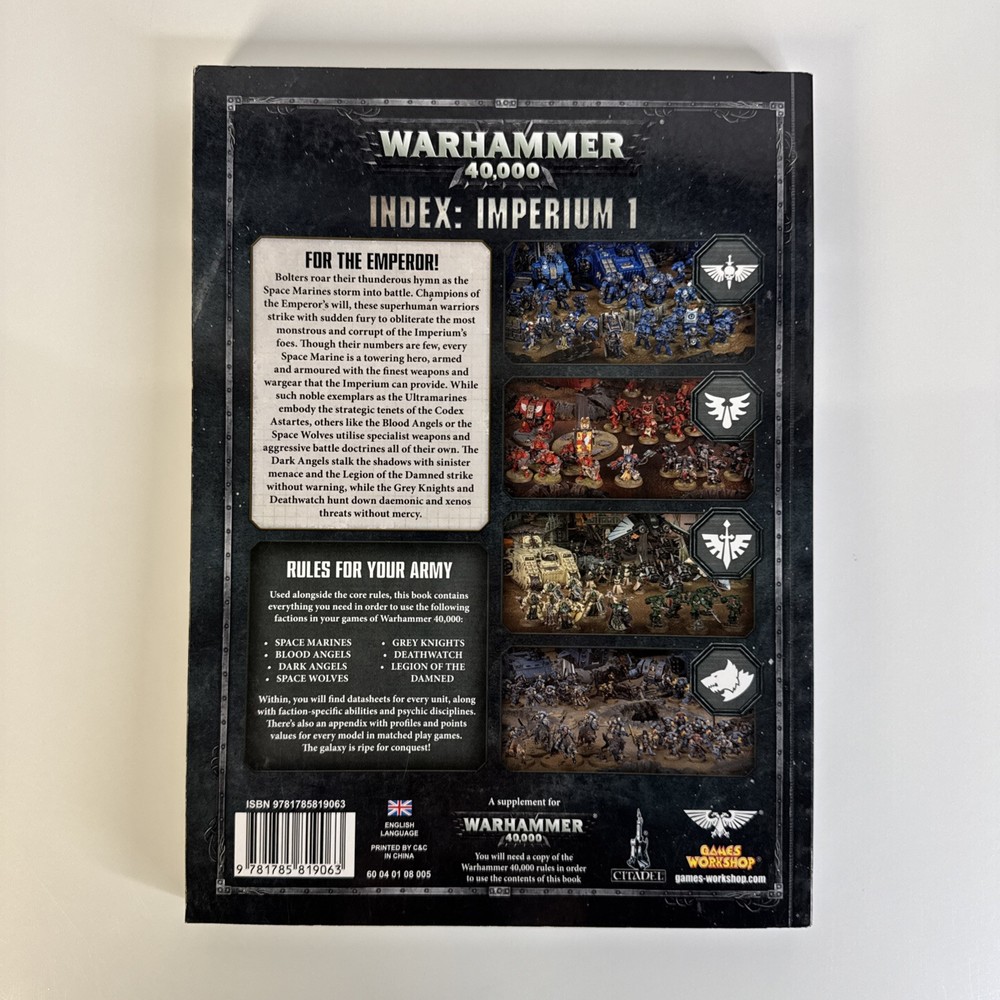 Games Workshop Index: Imperium 1 Warhammer 40,000 Book