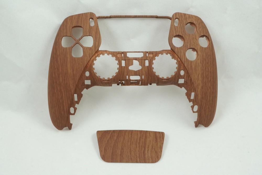 Wood Grain Soft Touch Front Shell + Touch Pad PS5 Controller Model CFI-ZCT1W