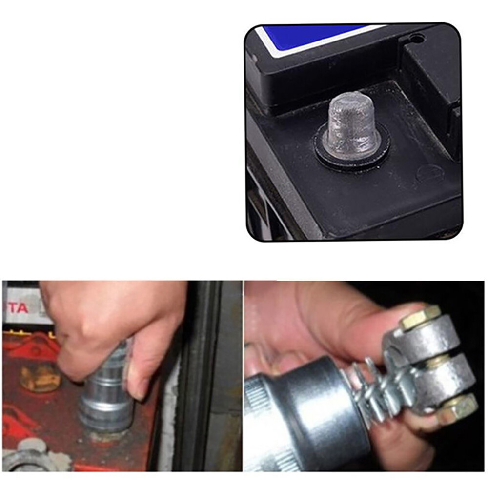 Battery Post Terminal Cleaner Tool Dust Removal Stainless Wire Brush
