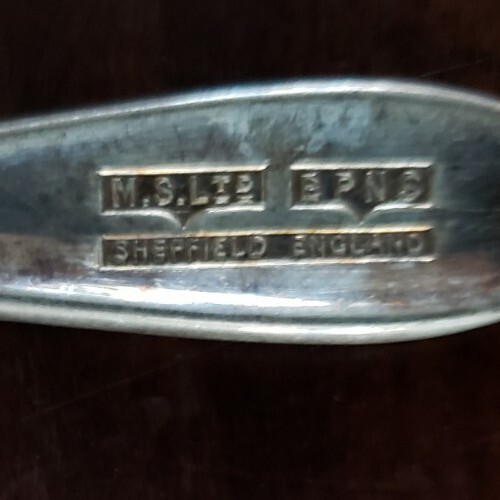 Vintage Silverplate Red Meat Forks 2