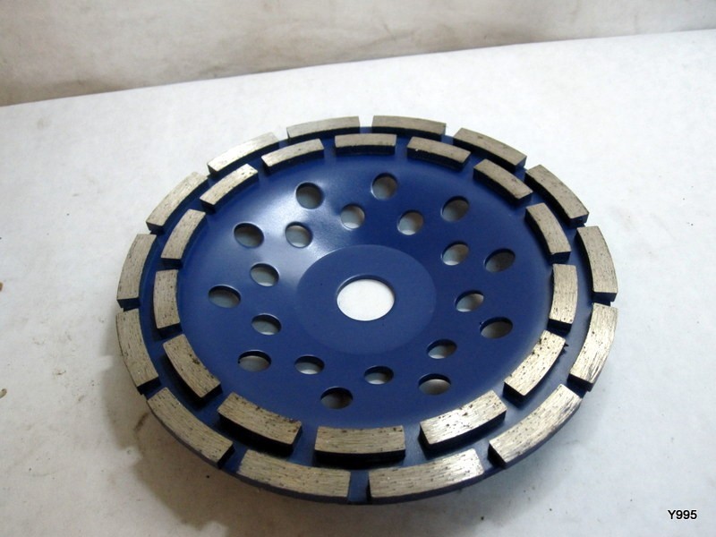 7" Double Rim Cup Wheel Thread Fast Surface Grinding concrete brick