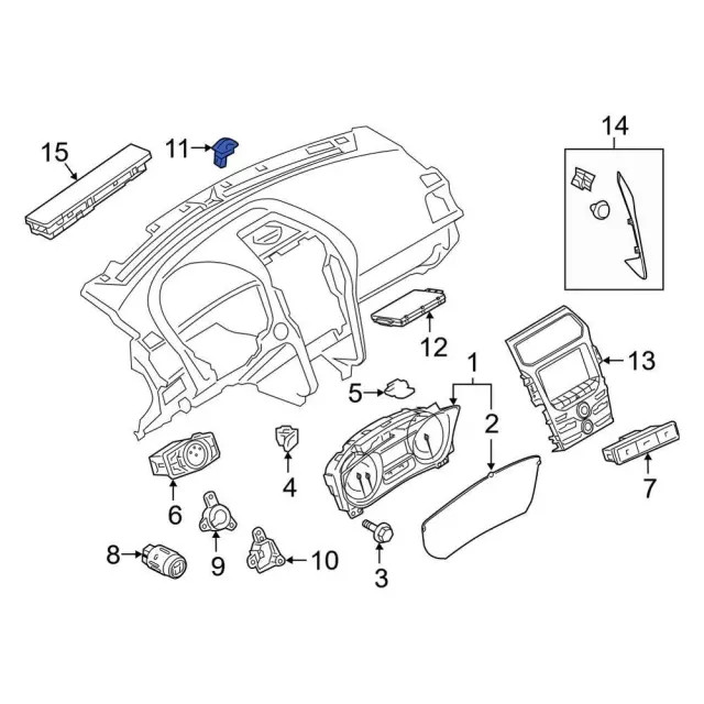 Genuine Ford Sun Load Temperature Sensor DG9Z-13A018-E