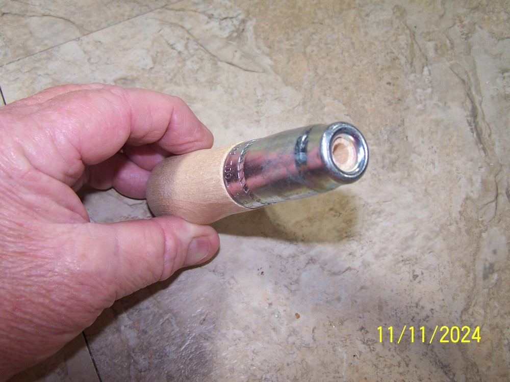 Lutz File & Tool Co. Wooden Long Ferrule File Handle New!