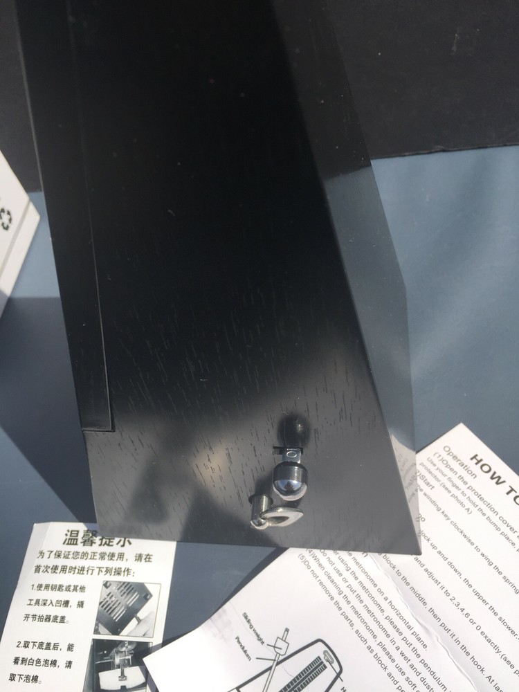 Metronome for Musicians Plastic Black Grain Veneer