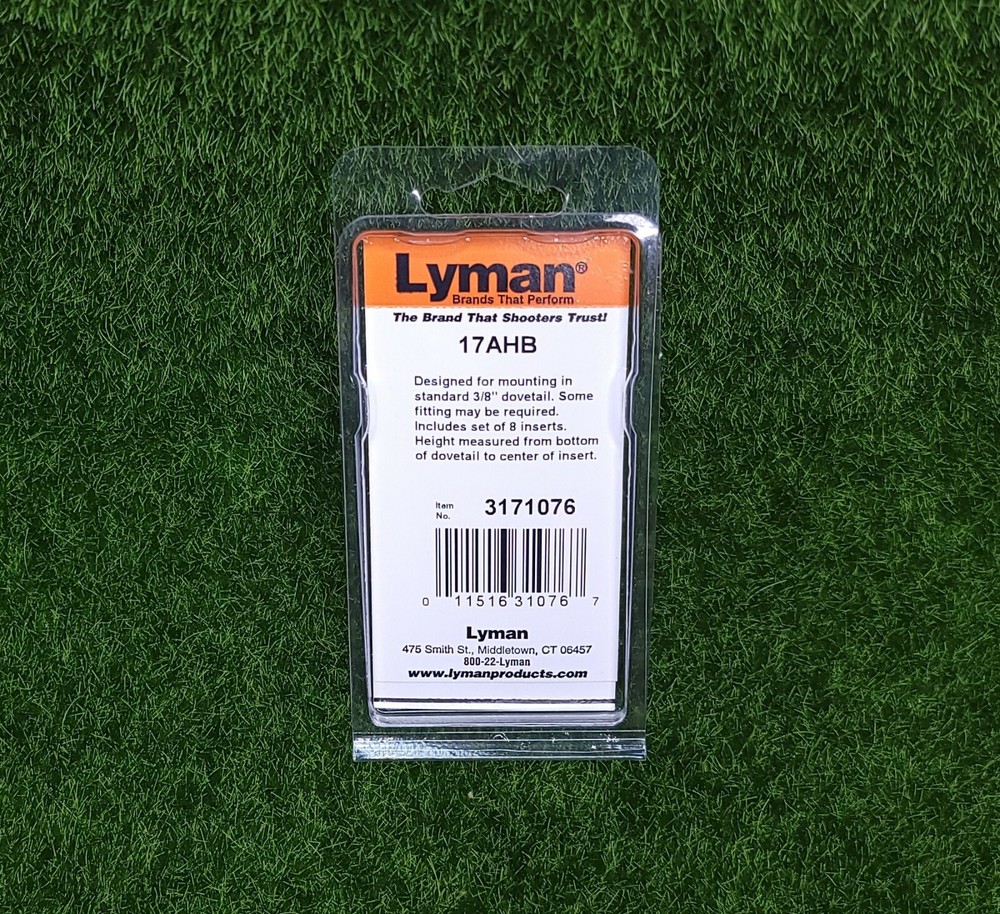 Lyman Front Target Sight Muzzleloader 17AHB, .404 High, 3/8" Dovetail - 3171076