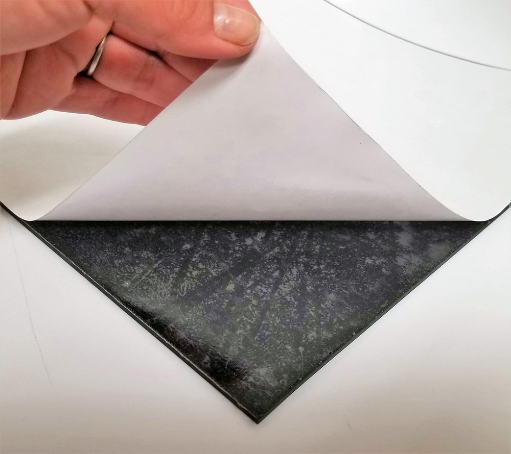 Neoprene Solid Sheet with PSA 1/32" Thick x 18" wide x 36" long 60A Duro, Black
