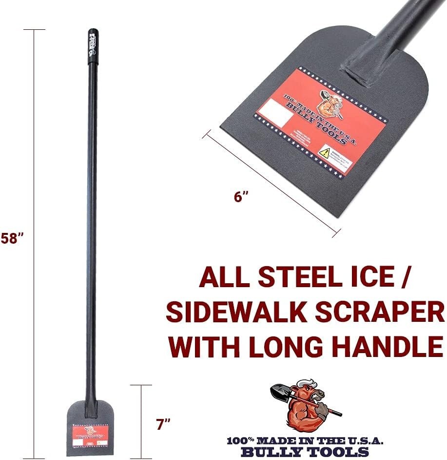 USA-Made Ice Scraper - Durable Construction