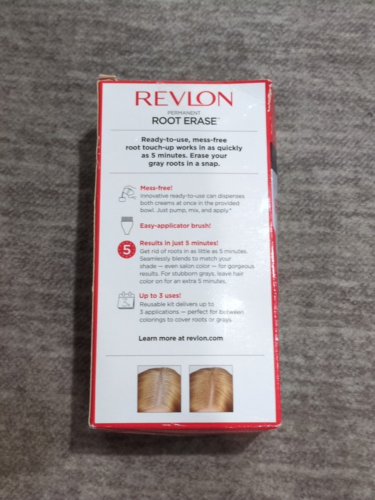 REVLON ROOT ERASE Permanent 7 DARK BLONDE 100% Grey Coverage Discontinued