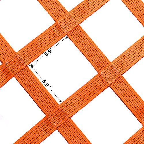 4.92' x 4.92' Cargo Lifting Nets - Flat Polyester Sling Hoisting Net - Max.