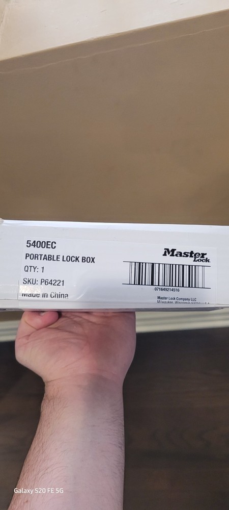 Portable Lock Box Master Lock