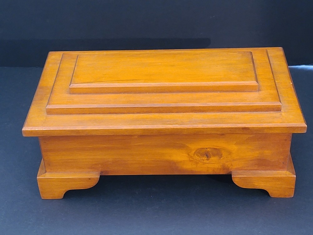 Decoative Wood Chest Box With Removable Lid