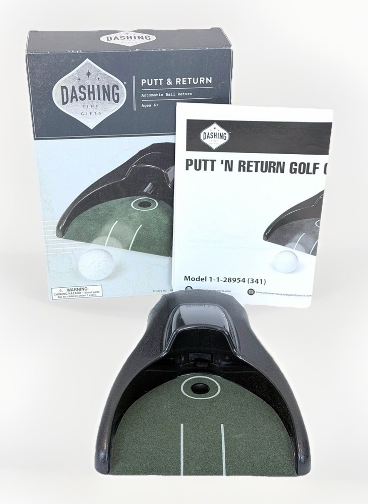 Dashing Putt and Return Automatic Ball Return Indoor Golf Putting Practice Cup