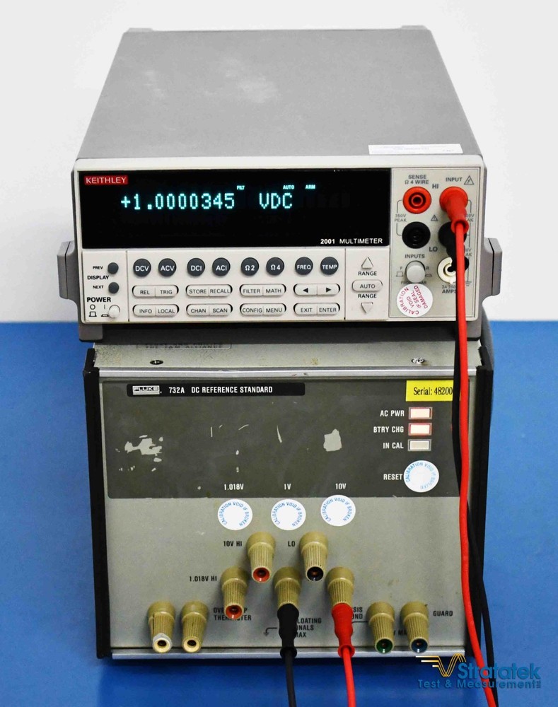 Fluke 732A DC Voltage Reference Standard 10V DC Calibration