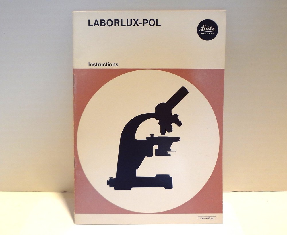 LEITZ  LABOROLUX-POL  ORIGINAL INSTRUCTION MANUAL  **MINT CONDITION**