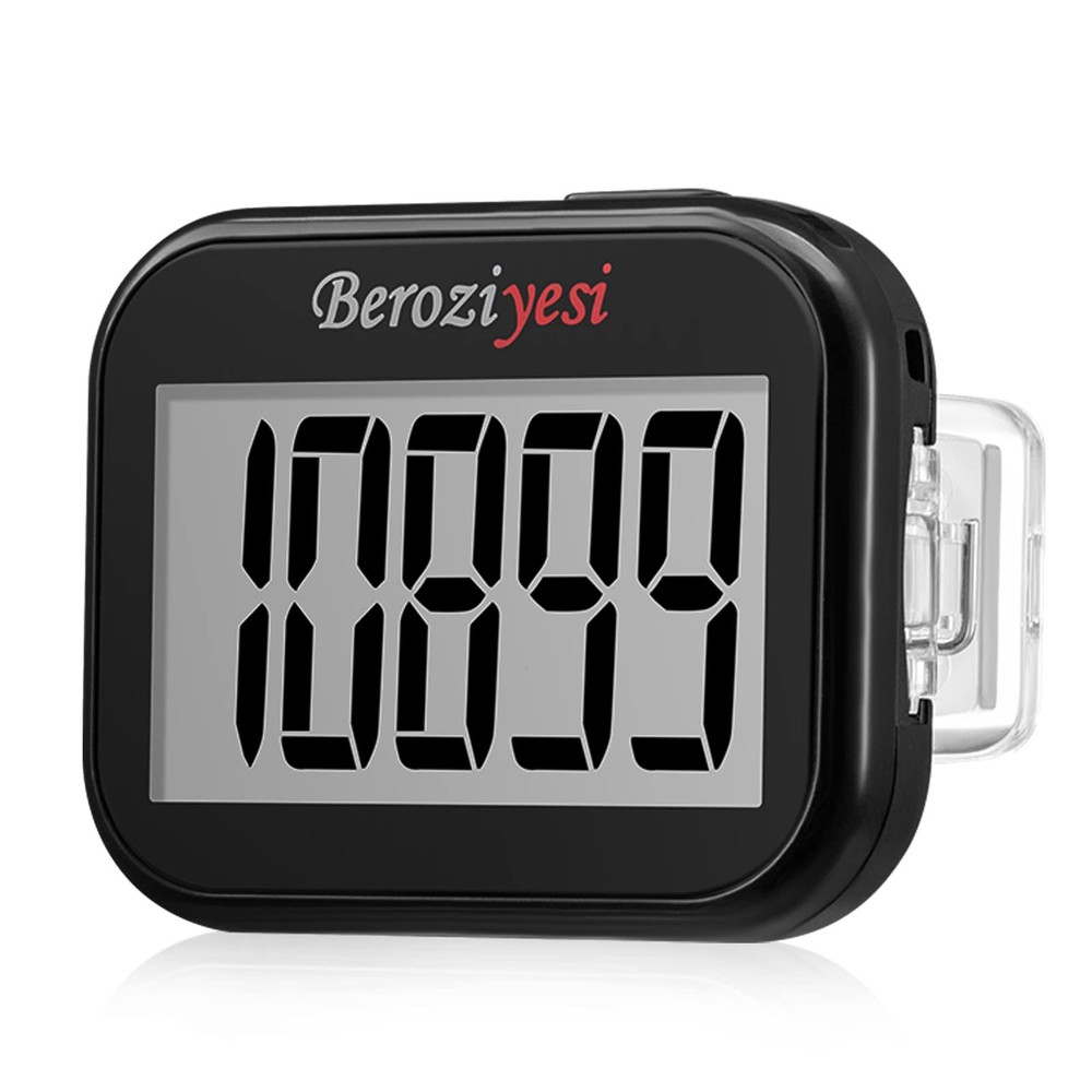 3D Pedometer for Walking Simple Step Counter for Walking with Removable Clip