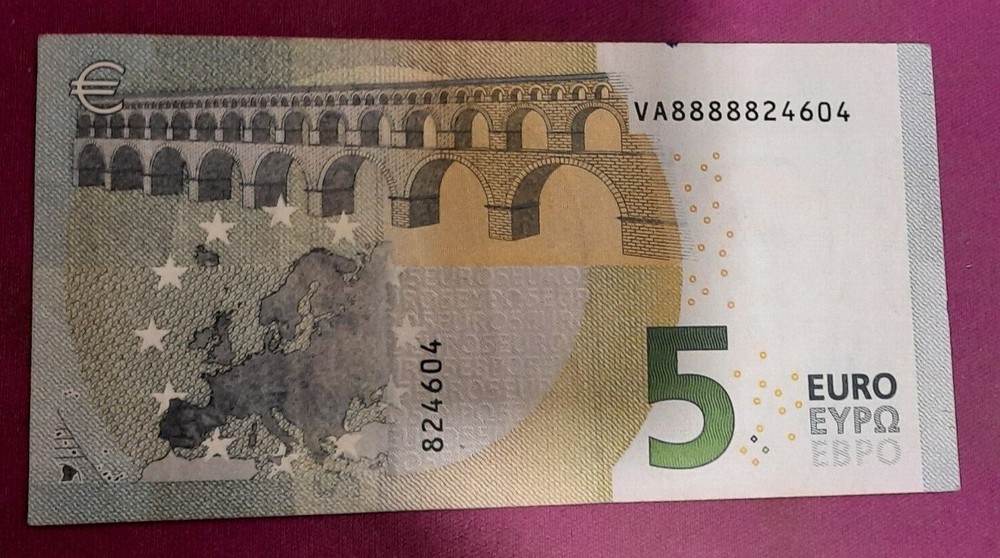 rare 5 euro banknote