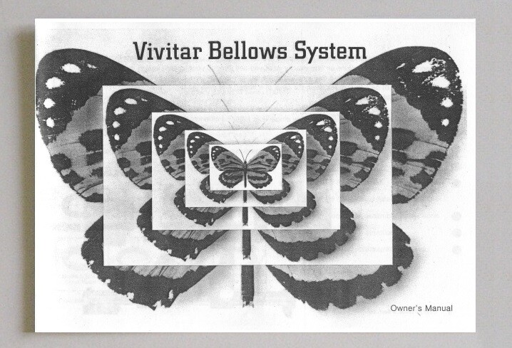 Vivitar Bellows System Instruction Manual Reprint