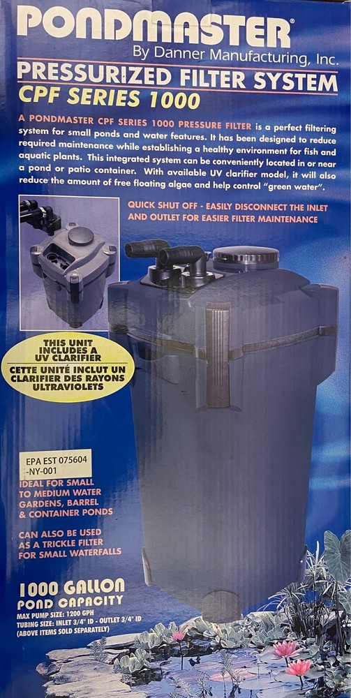 PondMaster Pressurized Filter System CPF 1000