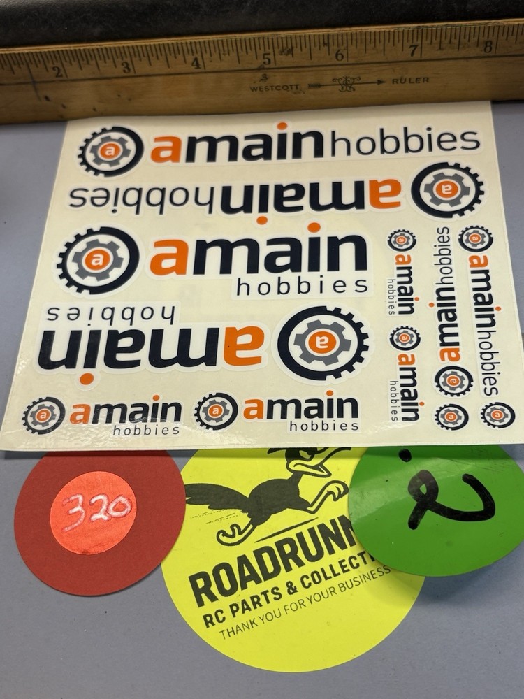 RC amain hobbies DECALS / STICKERS