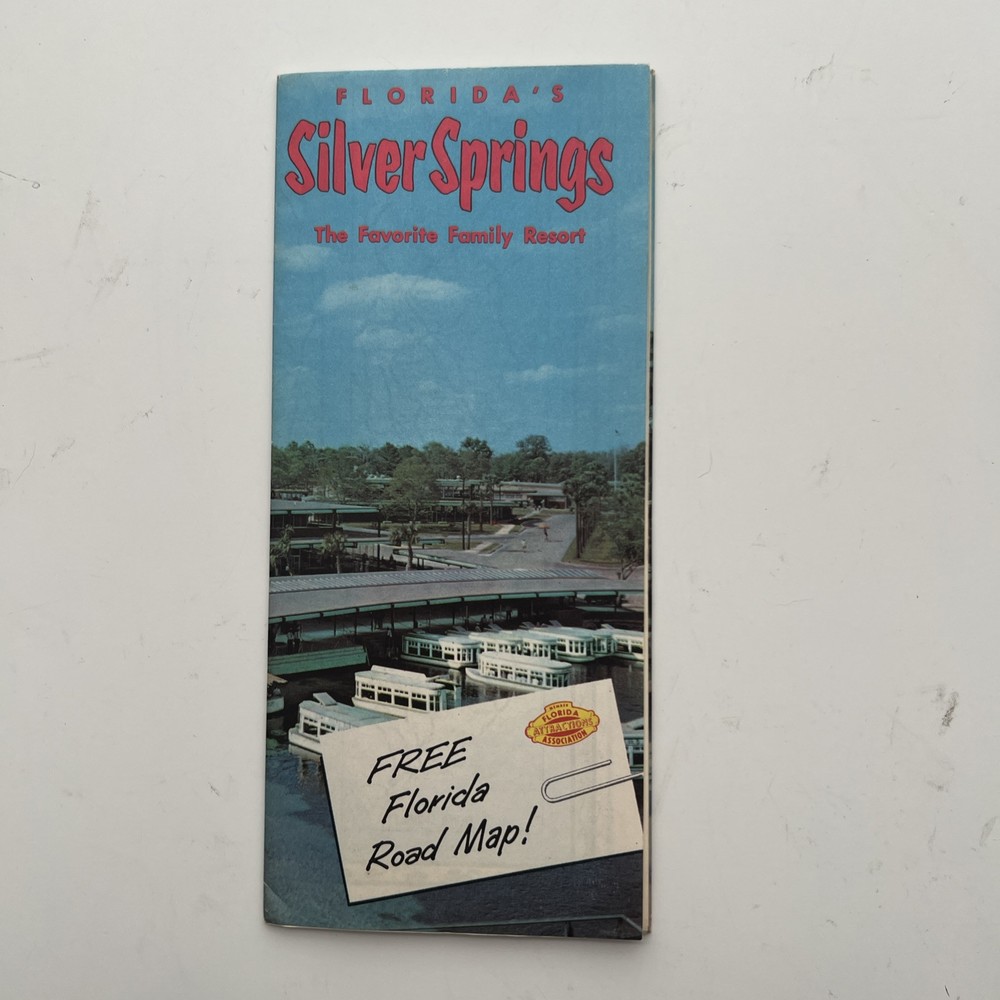 Silver Springs Florida brochure map 1957
