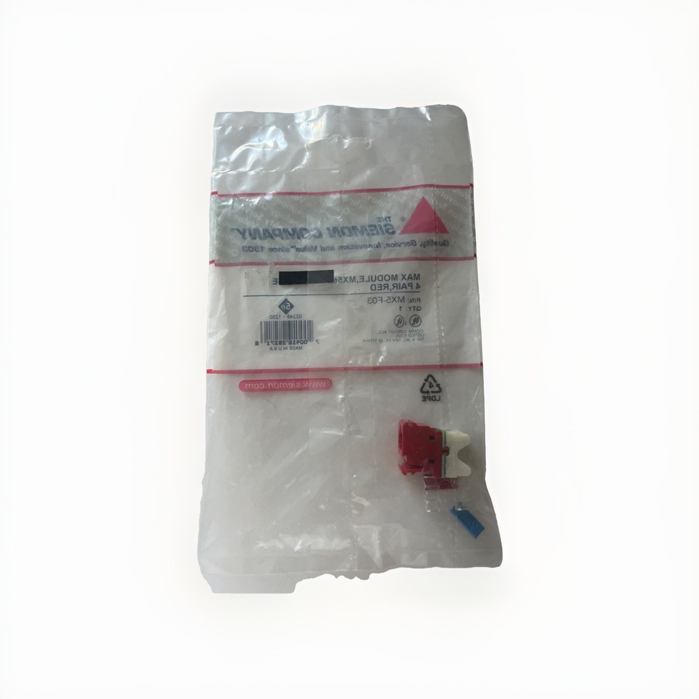 2 Of Siemon MX5-03 MAX Module Angled Jack, Red - cable data phone