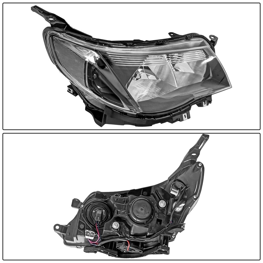 Left & Right Headlight Assembly For 2009-2013 Subaru Forester Halogen Black