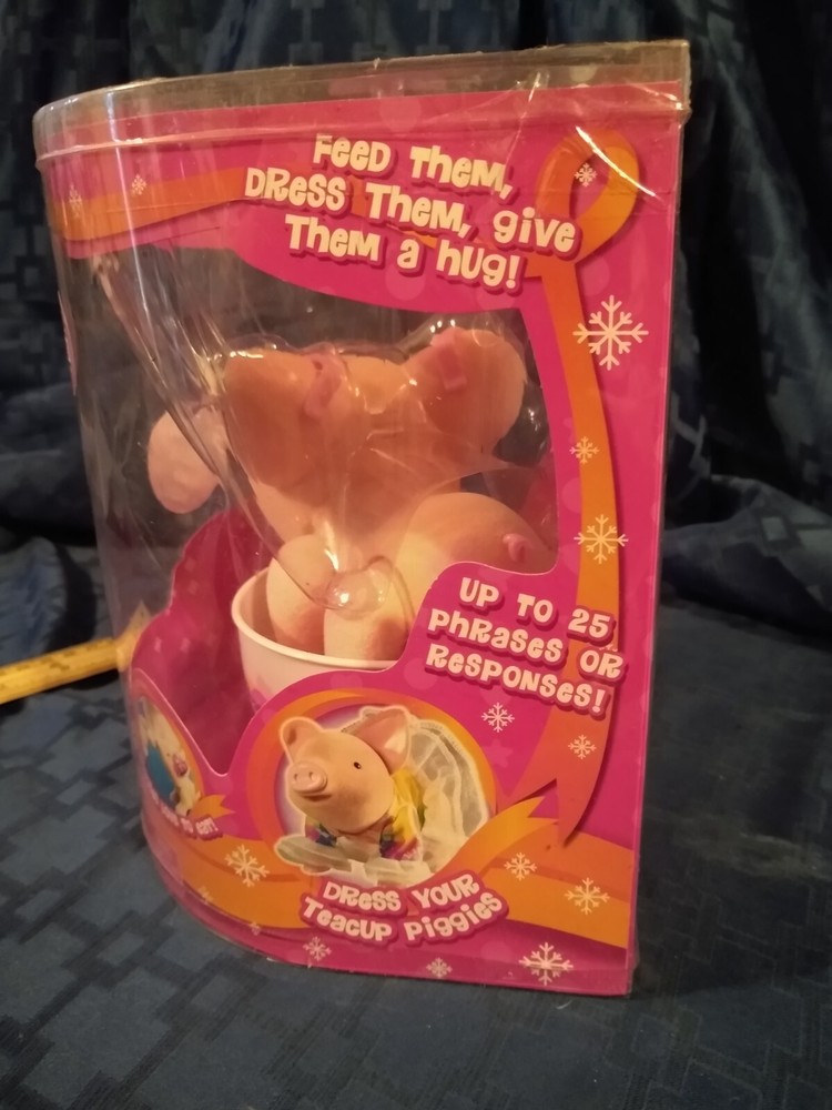 Princess Teacup Piggies Basic Unopened Box Cup Bottle Talking Interactive New