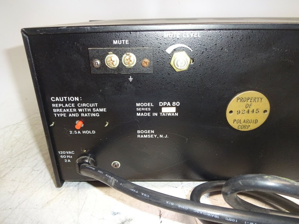 BOGEN DPA-80 POWER AMPLIFIER