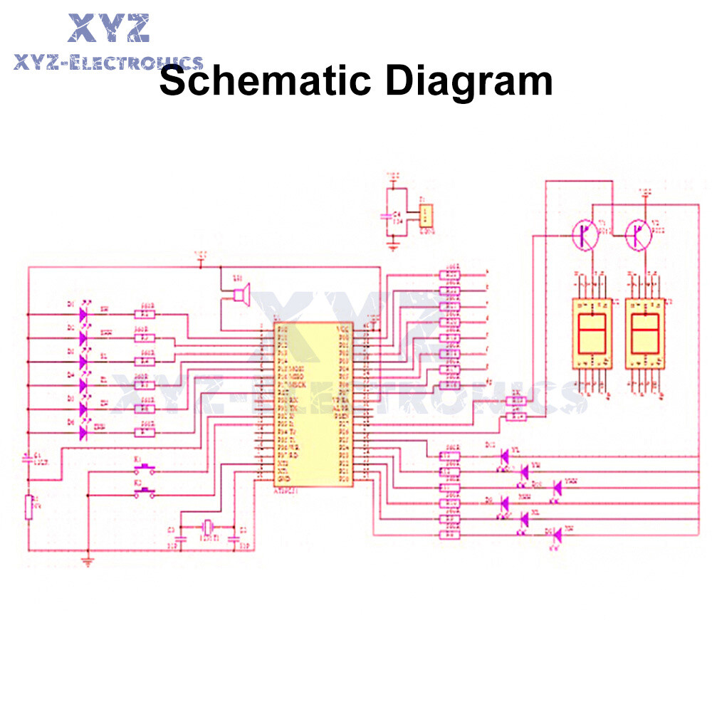 51 Single-chip Microcomputer Traffic Light Signal Light DIY Assembly Kit Set