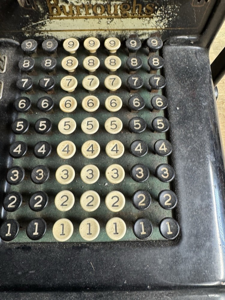 Antique Burroughs Class Adding Machine Appears To Work