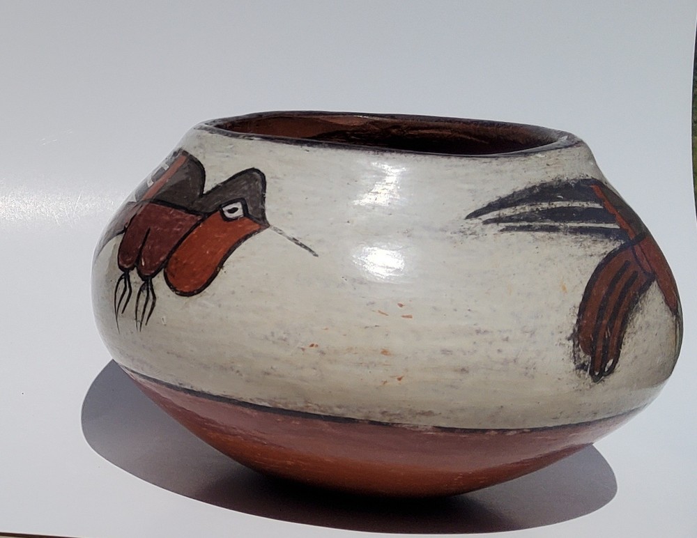 Nazca Peru Hummingbird Pottery Bowl