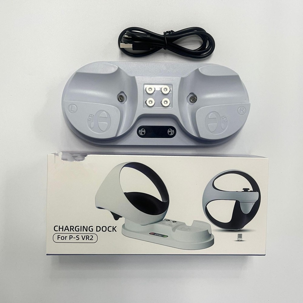 2 IN 1 Charging Dock Stand Base Charger For PS5 PS VR2 Controllers Console
