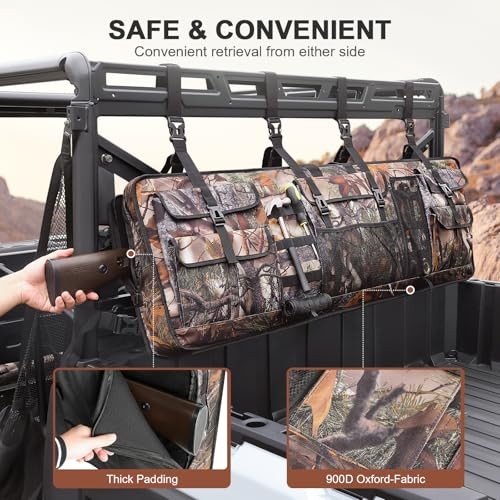 Double UTV Tool Carrier Soft Case, Quick Release Hunting Tool Bag Camouflage