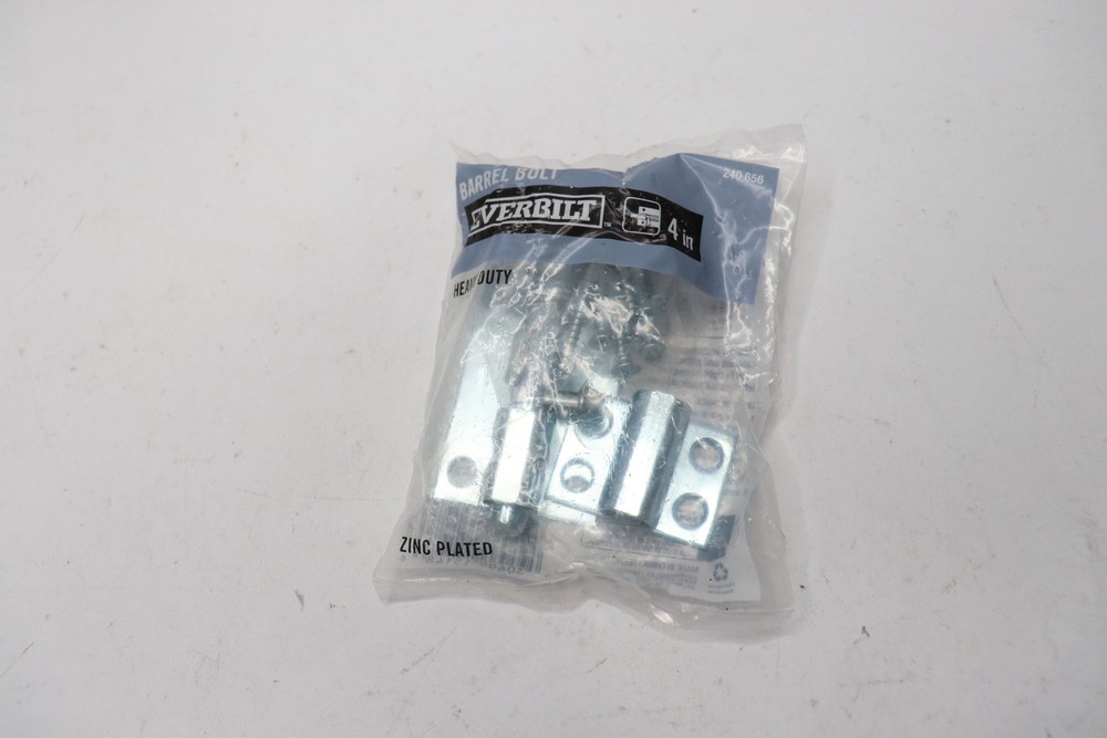 Everbilt 4 in. Zinc-Plated Heavy Duty Barrel Bolt