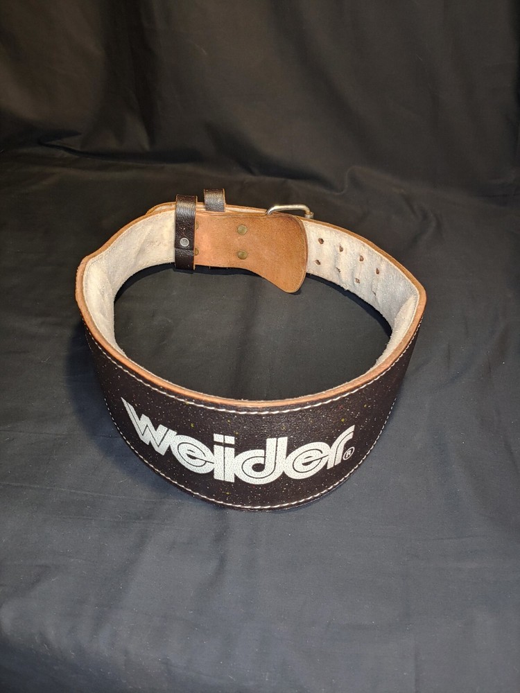 Weider Weight Lifing Leather Belt Small with padding