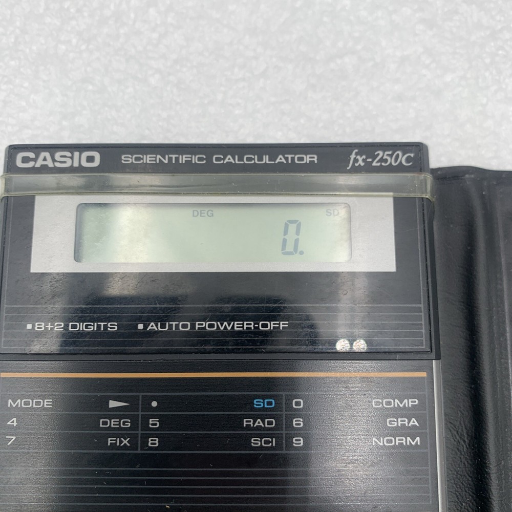 Casio FX-250c Scientific Calculator Vintage OEM With Case