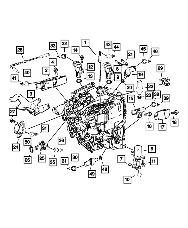 Genuine Mopar Temperature Sensor 68068747AC