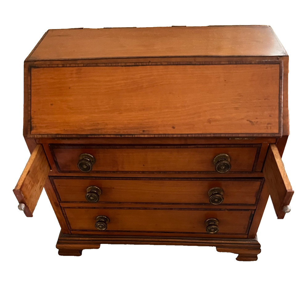 Antique MINIATURE Fall Front Desk, England, circa 1908, SALESMAN SAMPLE