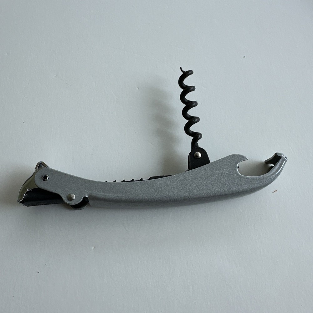 Euro-Pull Double-Hinged Wine Corkscrew & Bottle Opener Lemon Knife Europull