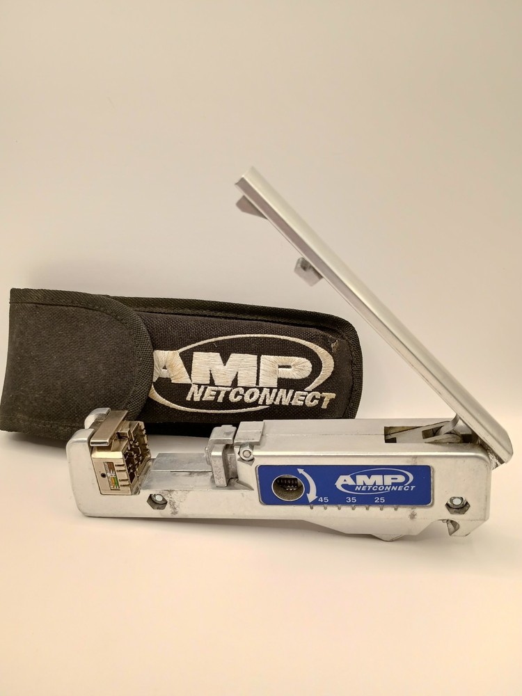 AMP / Tyco Stripping/Cutting Networking Tool w/Case & Lacing Module 1673956-